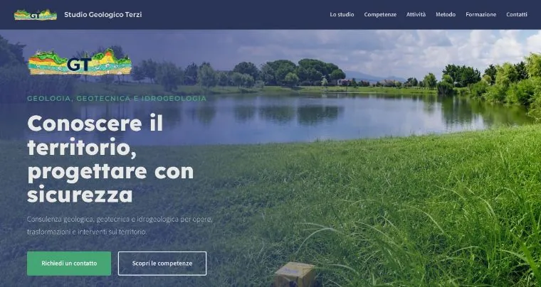 Home page del sito Studio Geologico Terzi